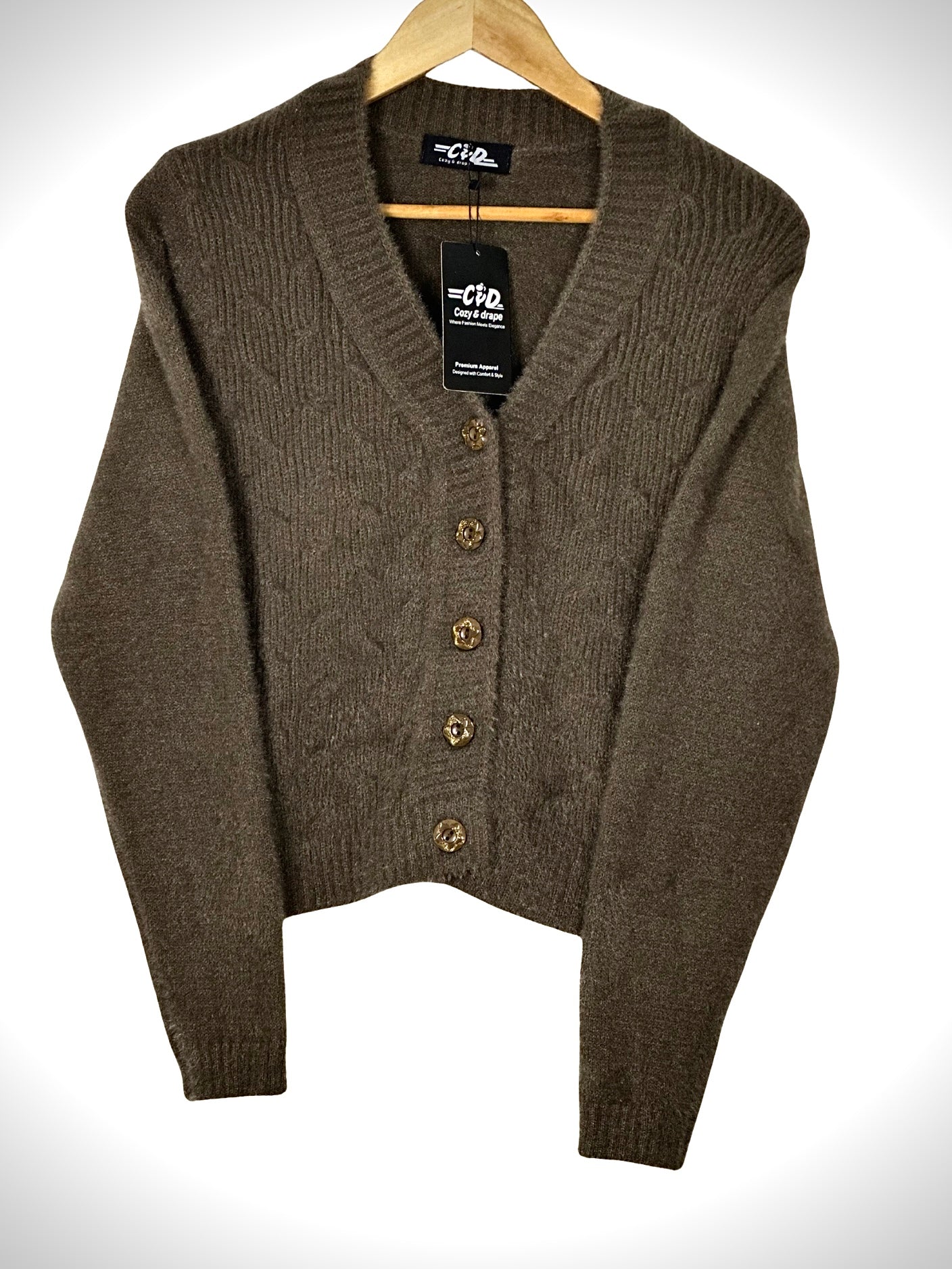 Extra Short Cardigan Sweater CD-XS-04