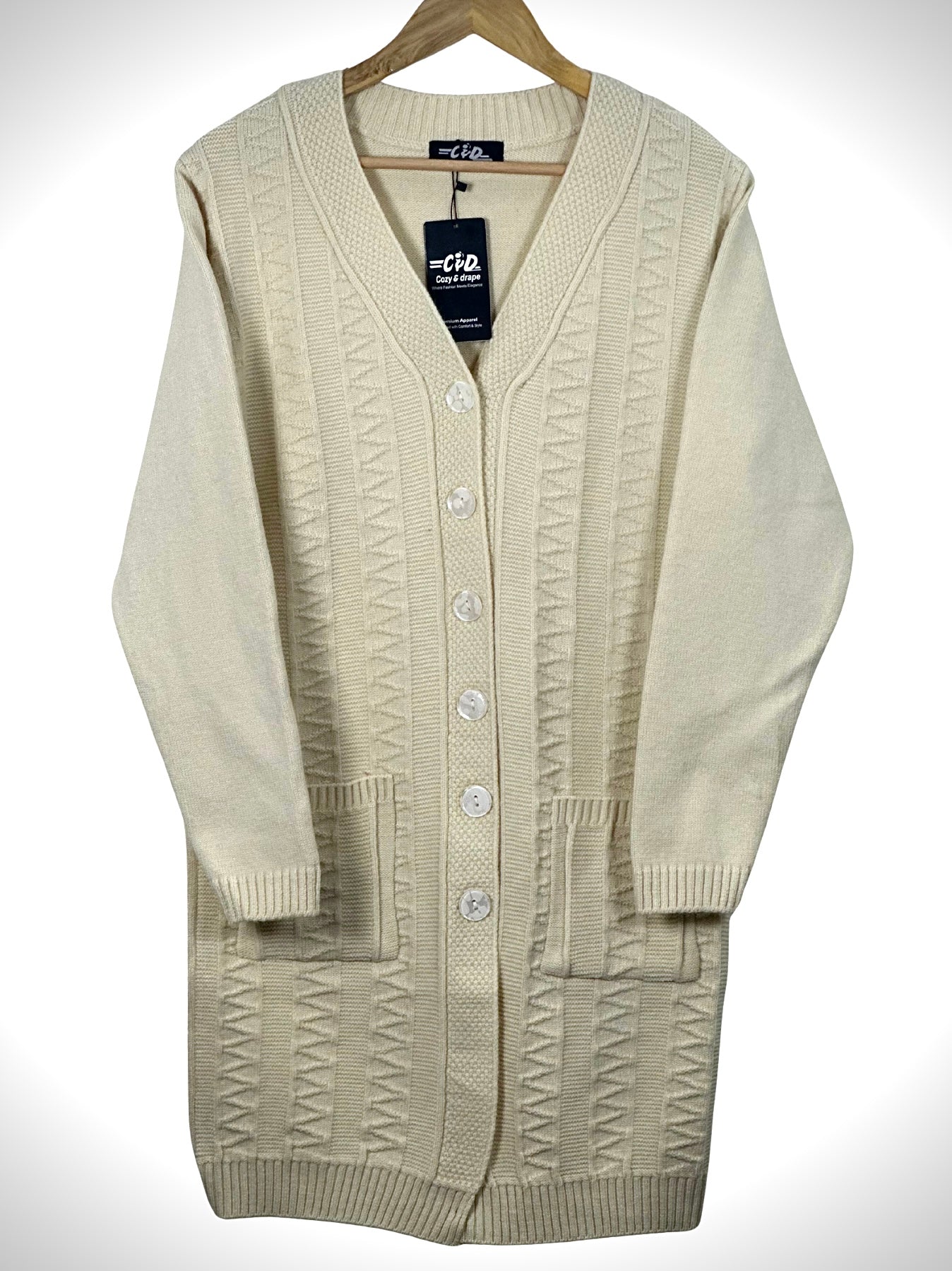 Full Size Long Cardigan Sweater CD-L-034