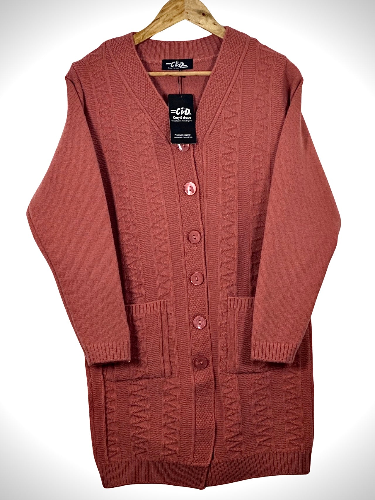 Full Size Long Cardigan Sweater CD-L-034