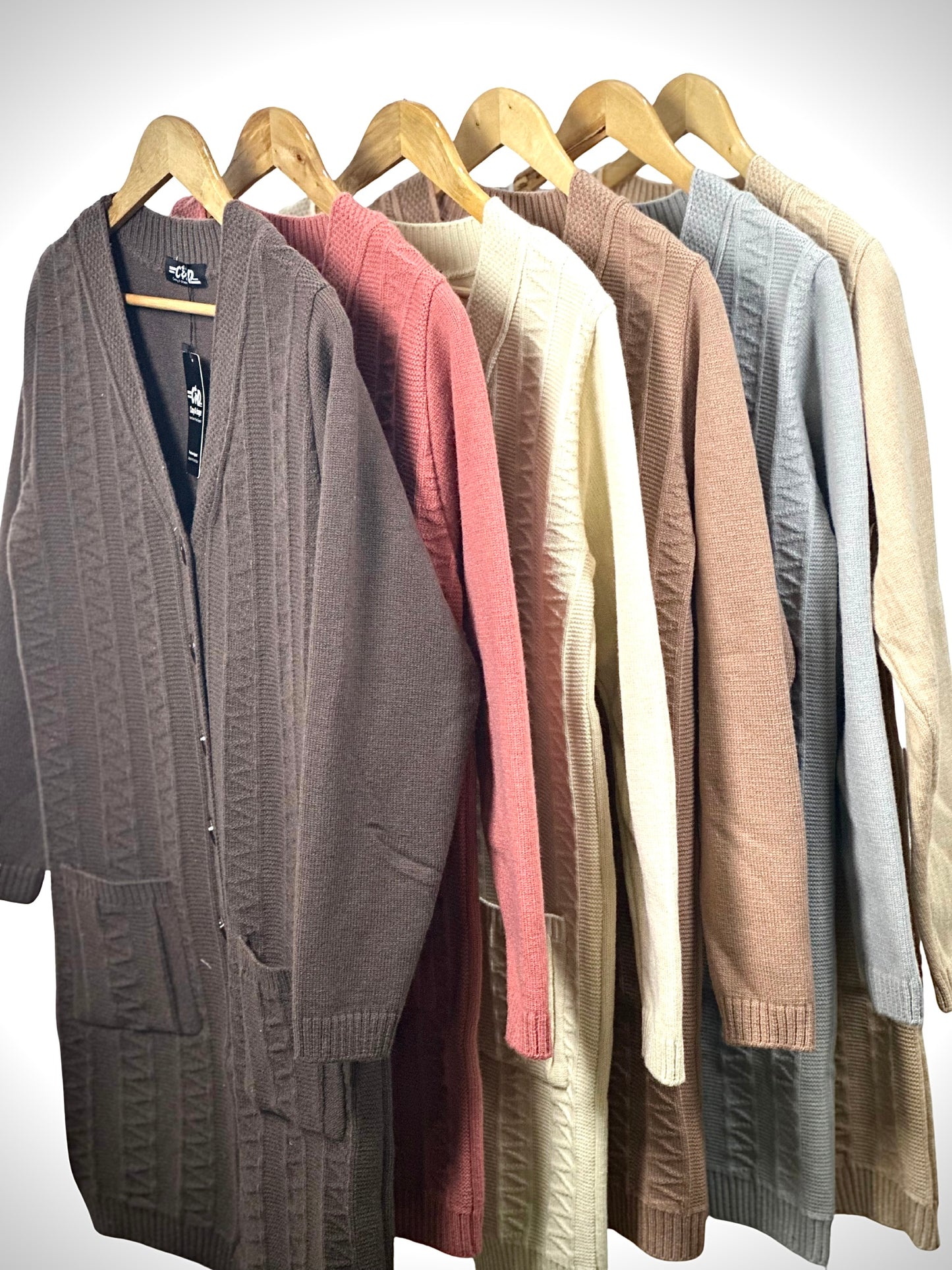 Full Size Long Cardigan Sweater CD-L-034