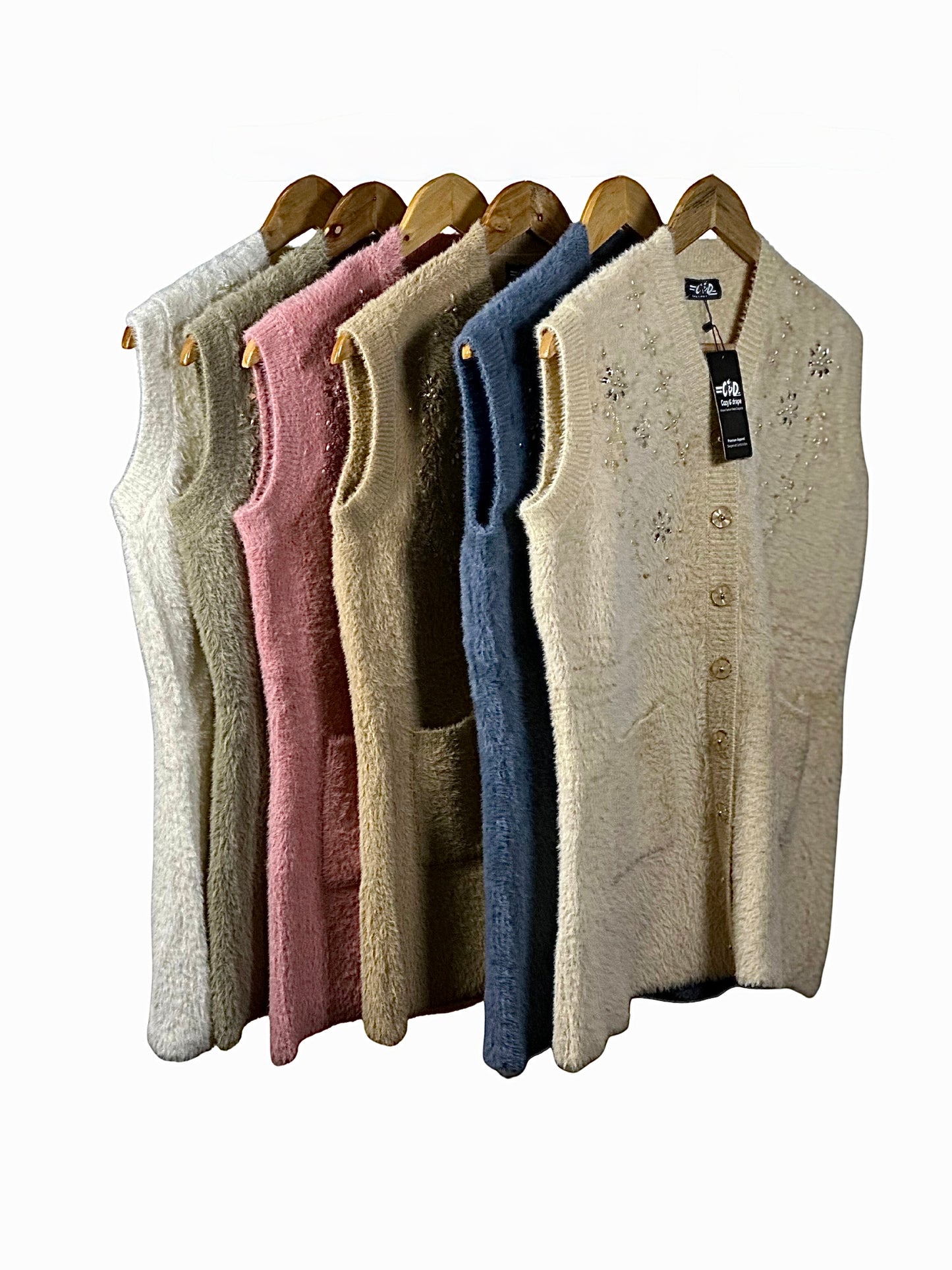 Mama’s Sleeveless Cardigan Sweater CD-SL-056
