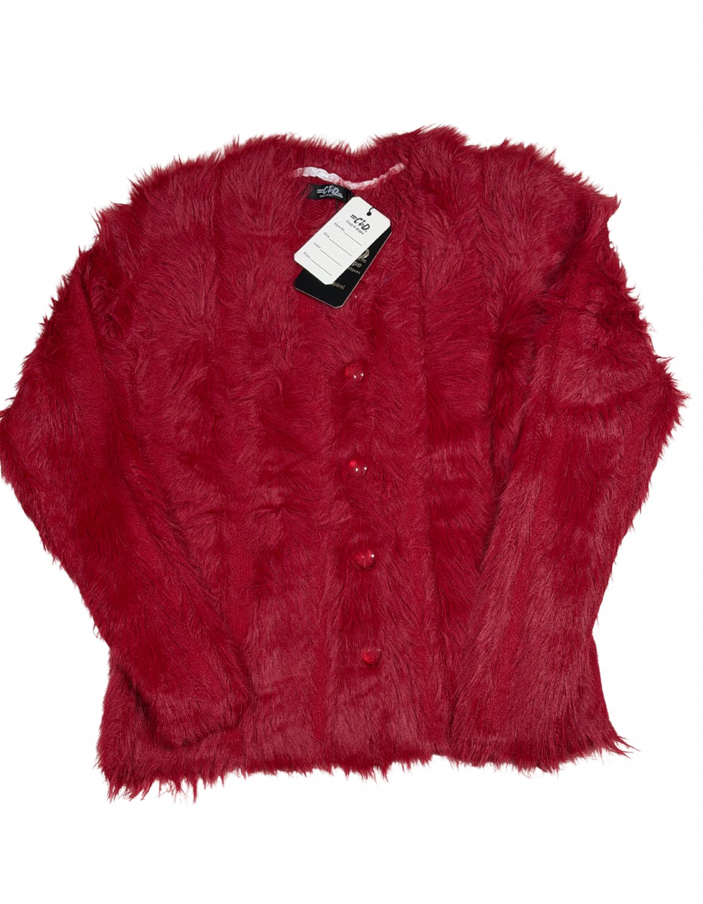 Regular Full Sleeves Fur Cardigan Sweater CD-S-17