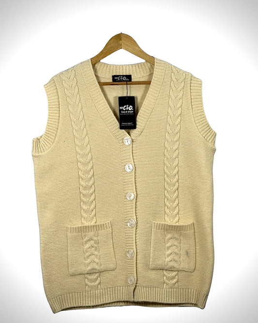 Mama’s Sleeveless Cardigan Sweater CD-SL-052