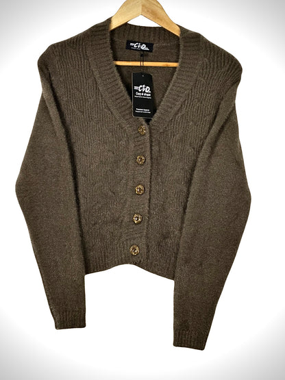 Extra Short Cardigan Sweater CD-XS-04
