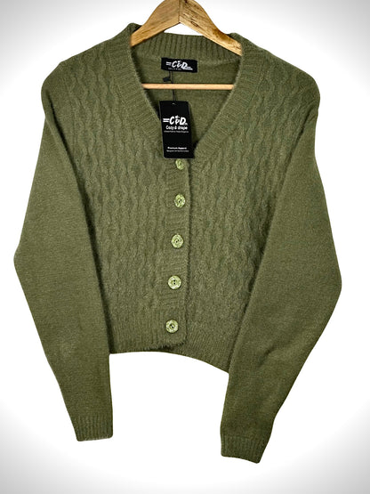 Extra Short Cardigan Sweater CD-XS-05