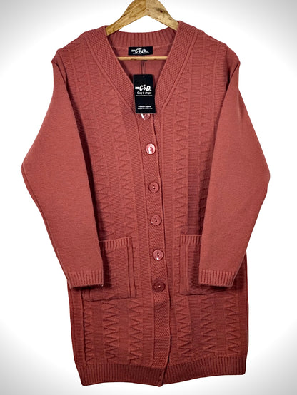 Full Size Long Cardigan Sweater CD-L-034