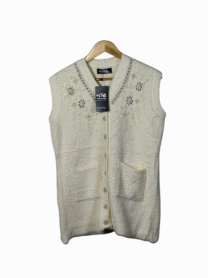 Mama’s Sleeveless Cardigan Sweater CD-SL-057