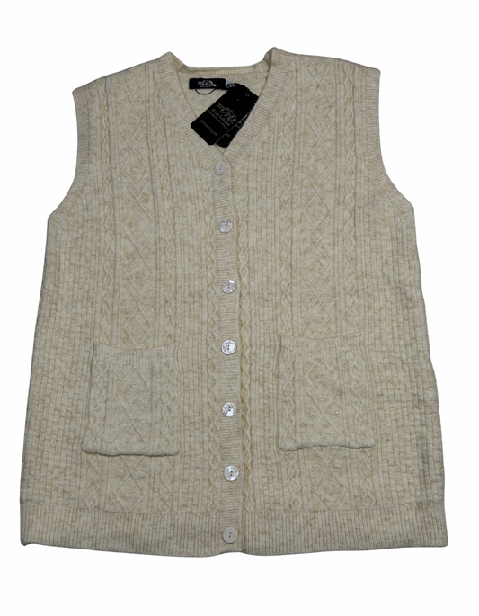 Mama’s Sleeveless Cardigan Sweater CD-SL-139b
