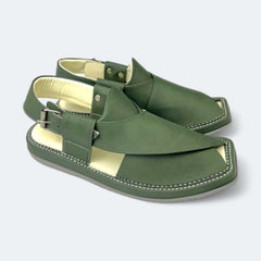 Kaptan Medicated Chappal Green