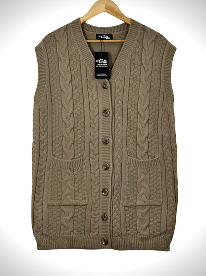 Mama’s Sleeveless Cardigan Sweater CD-SL-054