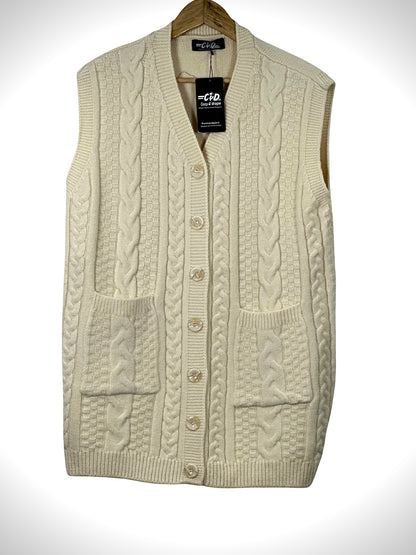 Mama’s Sleeveless Cardigan Sweater CD-SL-054