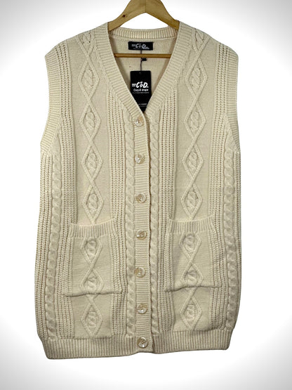 Mama’s Sleeveless Cardigan Sweater CD-SL-055